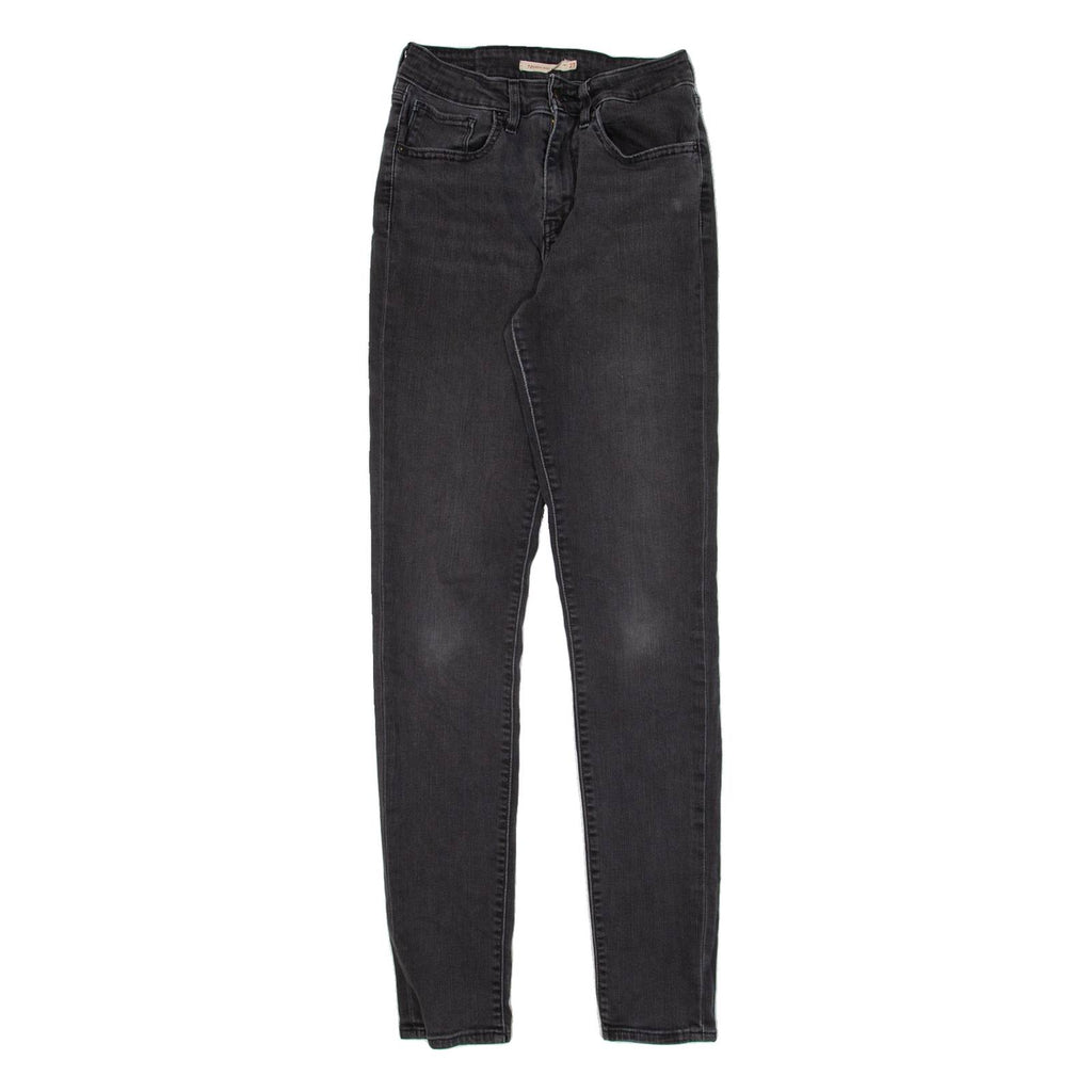 LEVI'S 721 High Rise Womens Jeans Black Slim Skinny W24 L32