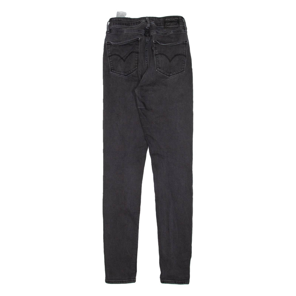 LEVI'S 721 High Rise Womens Jeans Black Slim Skinny W24 L32