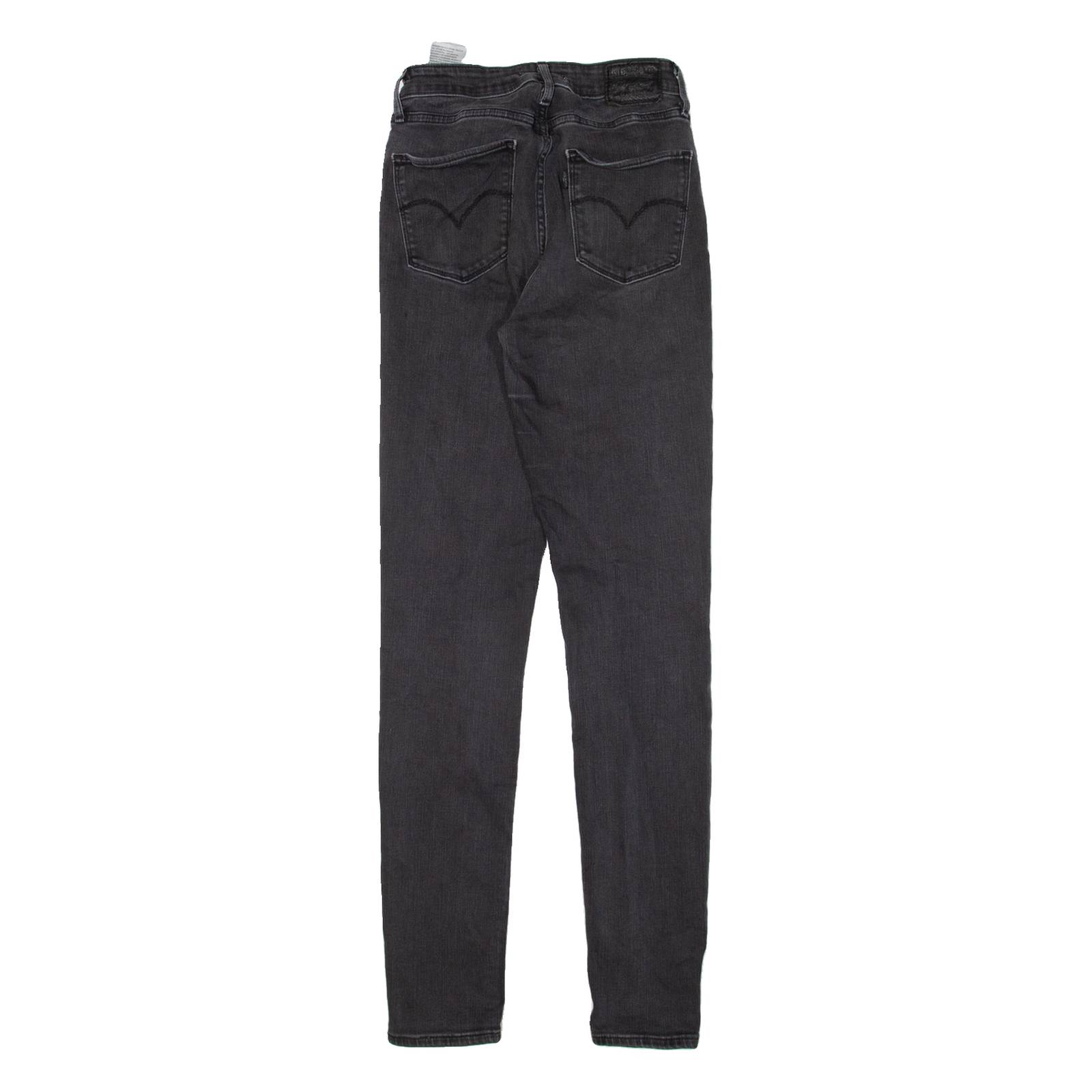 LEVI'S 721 High Rise Womens Jeans Black Slim Skinny W24 L32