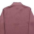 ADIDAS Womens Maroon 1/4 Zip Sweatshirt M Polyester Blend Quilted Texture