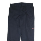 DOCKERS Mens Cotton Navy Blue Regular Straight Trousers W38 L30 Casual Workwear