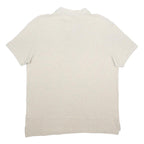 POLO RALPH LAUREN Mens Cream Short Sleeve Plain XL Cotton Polo Shirt