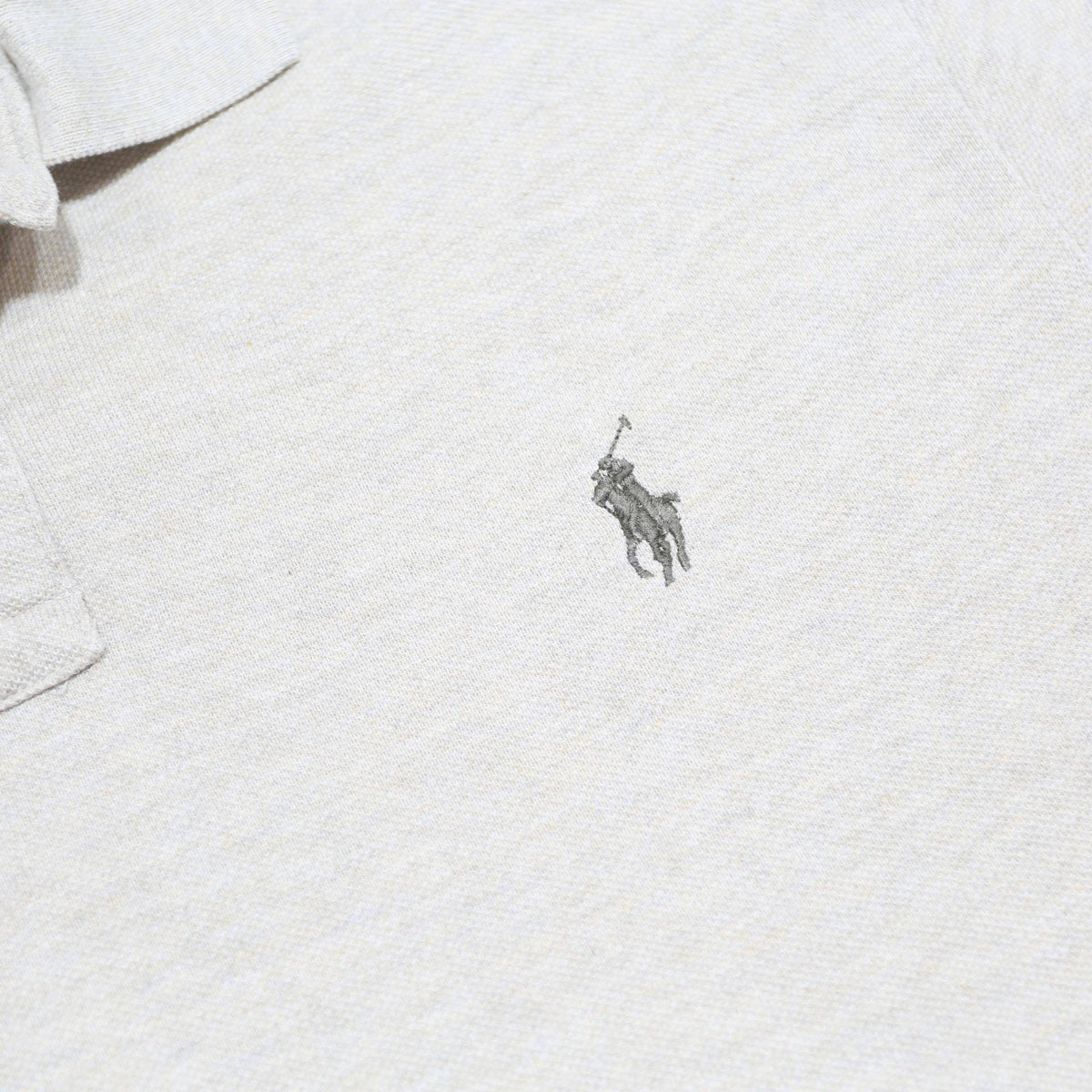 POLO RALPH LAUREN Mens Cream Short Sleeve Plain XL Cotton Polo Shirt