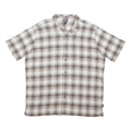 PATAGONIA Mens Brown & Cream Checked Shirt 2XL Cotton Blend Casual Summer