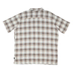 PATAGONIA Mens Brown & Cream Checked Shirt 2XL Cotton Blend Casual Summer