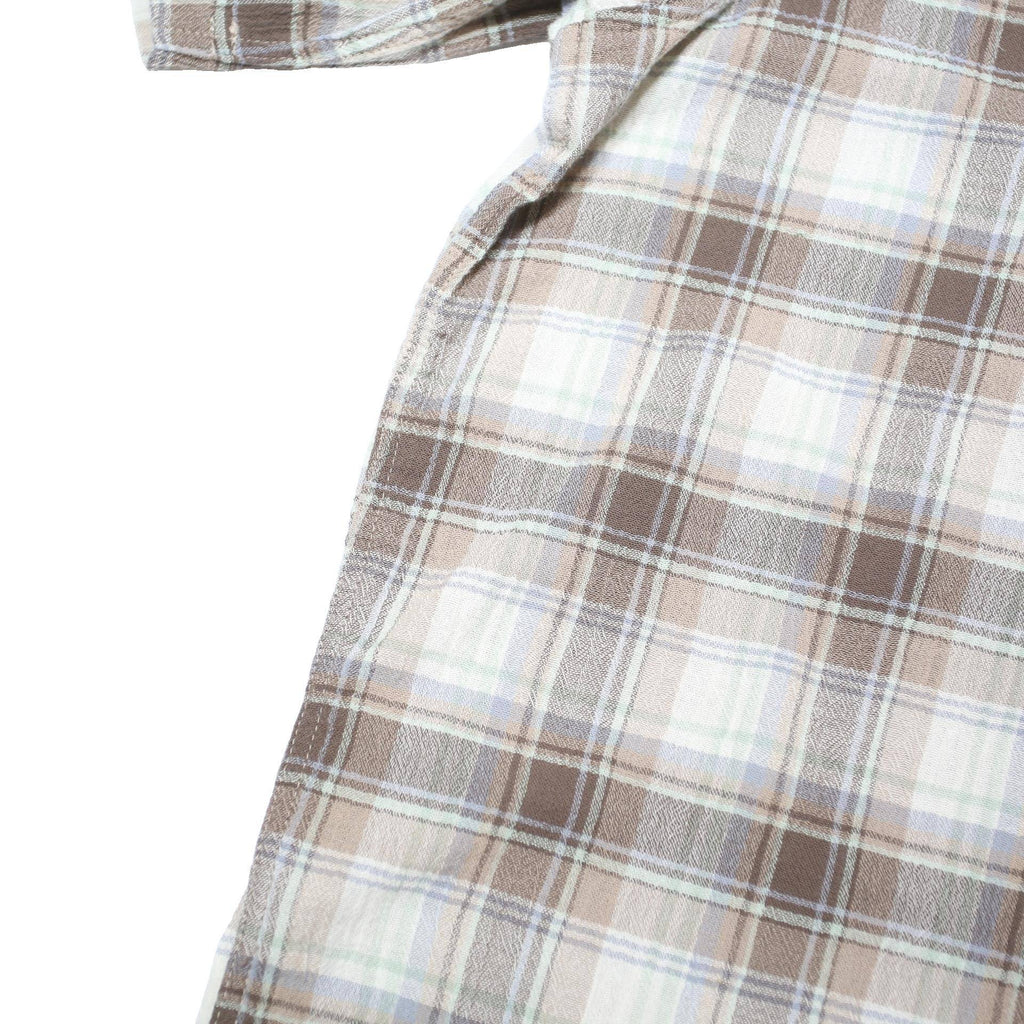 PATAGONIA Mens Brown & Cream Checked Shirt 2XL Cotton Blend Casual Summer