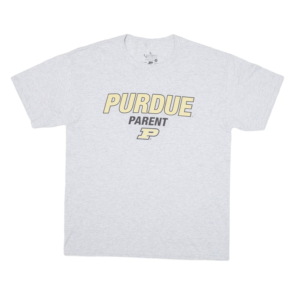 UNIVERSITY S.P.I.R.I.T Purdue Parent Mens T-Shirt Grey USA L