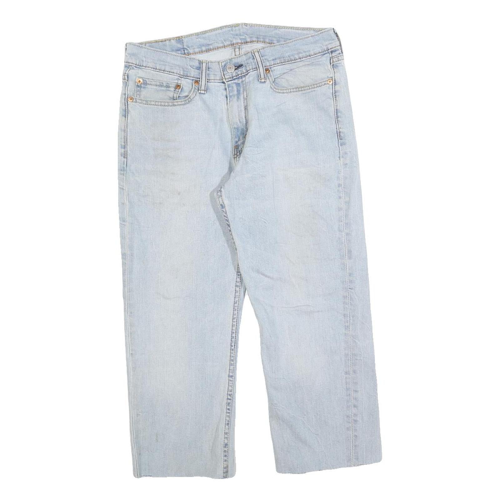 LEVI'S 514 Classic Mens Jeans Blue Classic Straight Denim Light W31 L22 Cotton