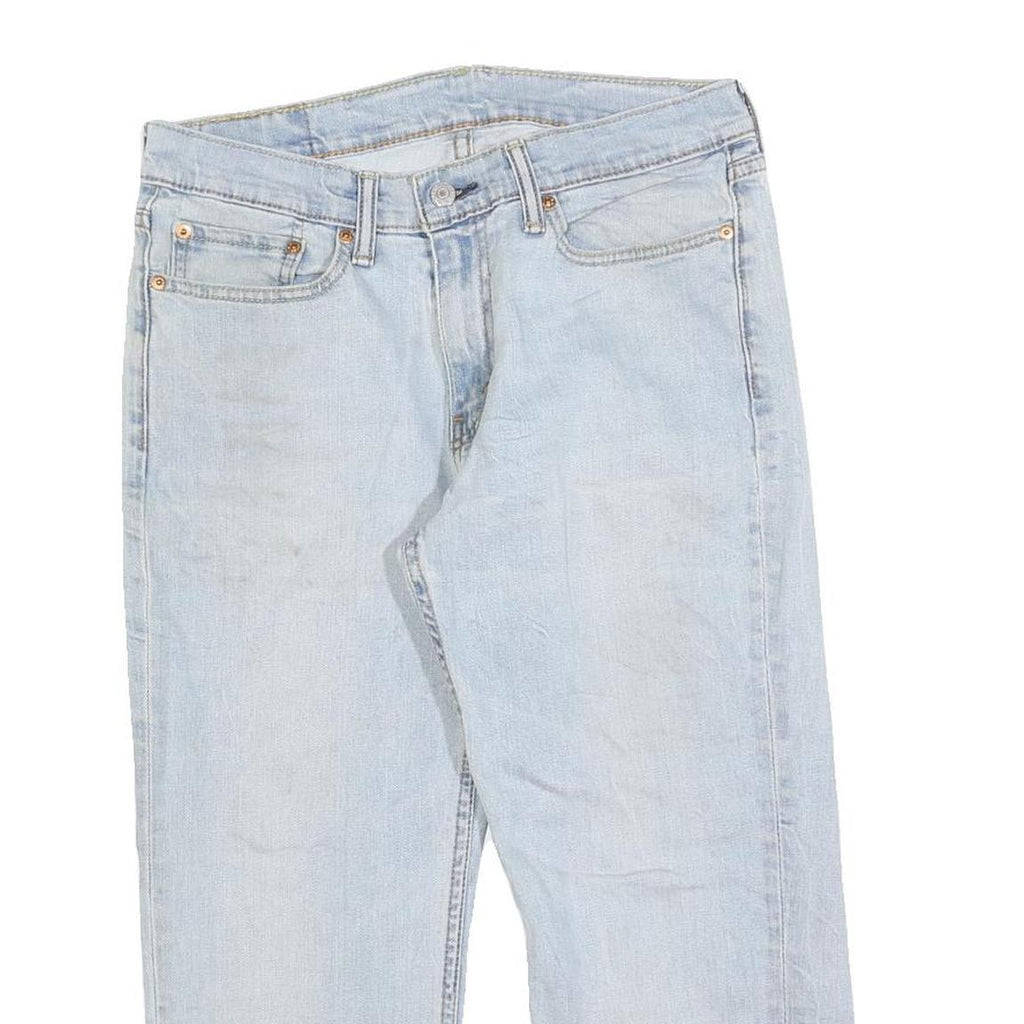 LEVI'S 514 Classic Mens Jeans Blue Classic Straight Denim Light W31 L22 Cotton