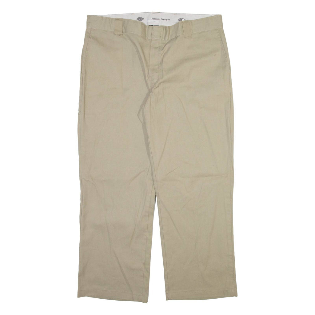 DICKIES Mens Trousers Beige Relaxed Straight W40 L30