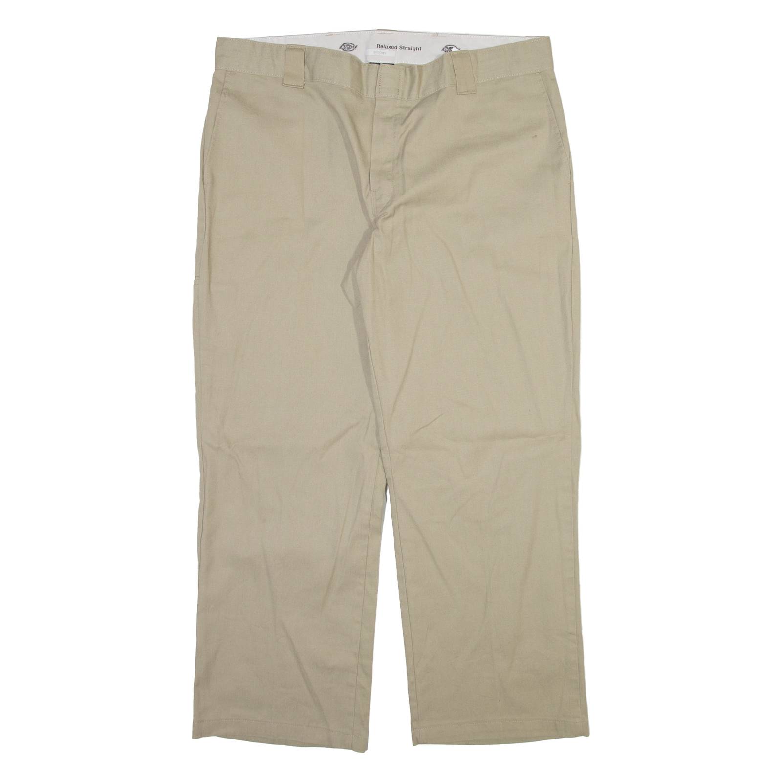 DICKIES Mens Trousers Beige Relaxed Straight W40 L30