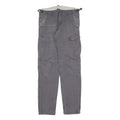 CARHARTT Mens Cotton Blend Grey Slim Cargo Trousers W29 L34 Workwear Durable