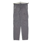 CARHARTT Mens Cotton Blend Grey Slim Cargo Trousers W29 L34 Workwear Durable