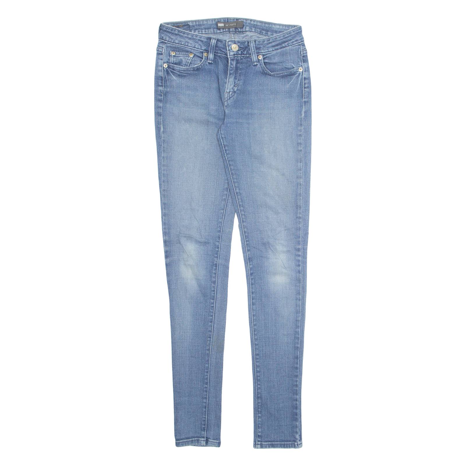 LEVI'S Womens Jeans Blue Regular Tapered Stone Wash W28 L31
