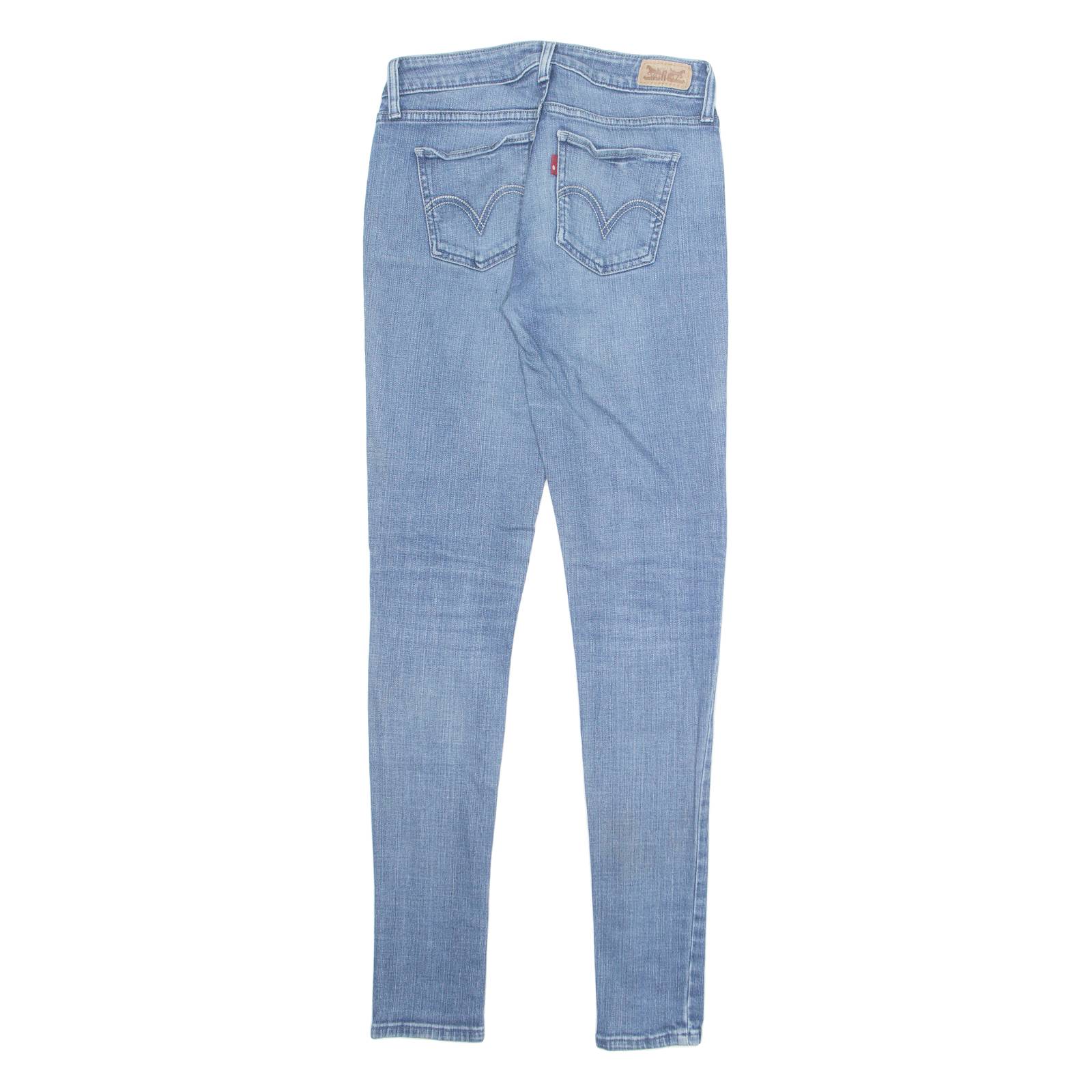LEVI'S Womens Jeans Blue Regular Tapered Stone Wash W28 L31