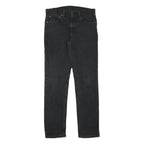 LEVI'S Mens Slim Black Denim Jeans Cotton Blend W30 L31 Classic Zip Closure