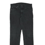 LEVI'S Mens Slim Black Denim Jeans Cotton Blend W30 L31 Classic Zip Closure