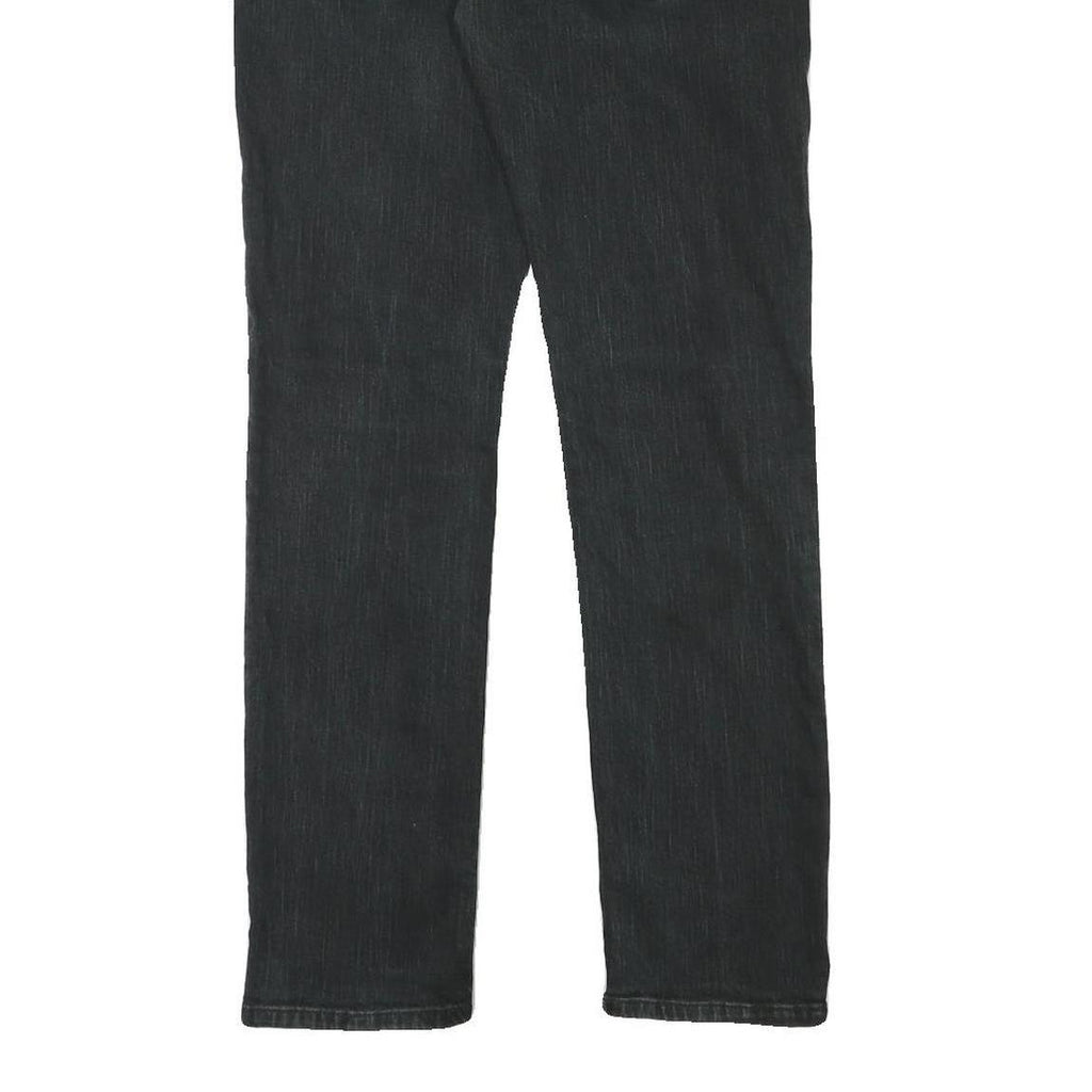 LEVI'S Mens Slim Black Denim Jeans Cotton Blend W30 L31 Classic Zip Closure