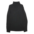 ESMARA Womens Black Plain Pullover Roll Neck Basic Knit M Cotton Blend Jumper