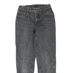 LEVI'S Womens Regular Fit Black Denim Jeans W28 L29 Classic Cotton Blend Zip