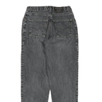 LEVI'S Womens Regular Fit Black Denim Jeans W28 L29 Classic Cotton Blend Zip