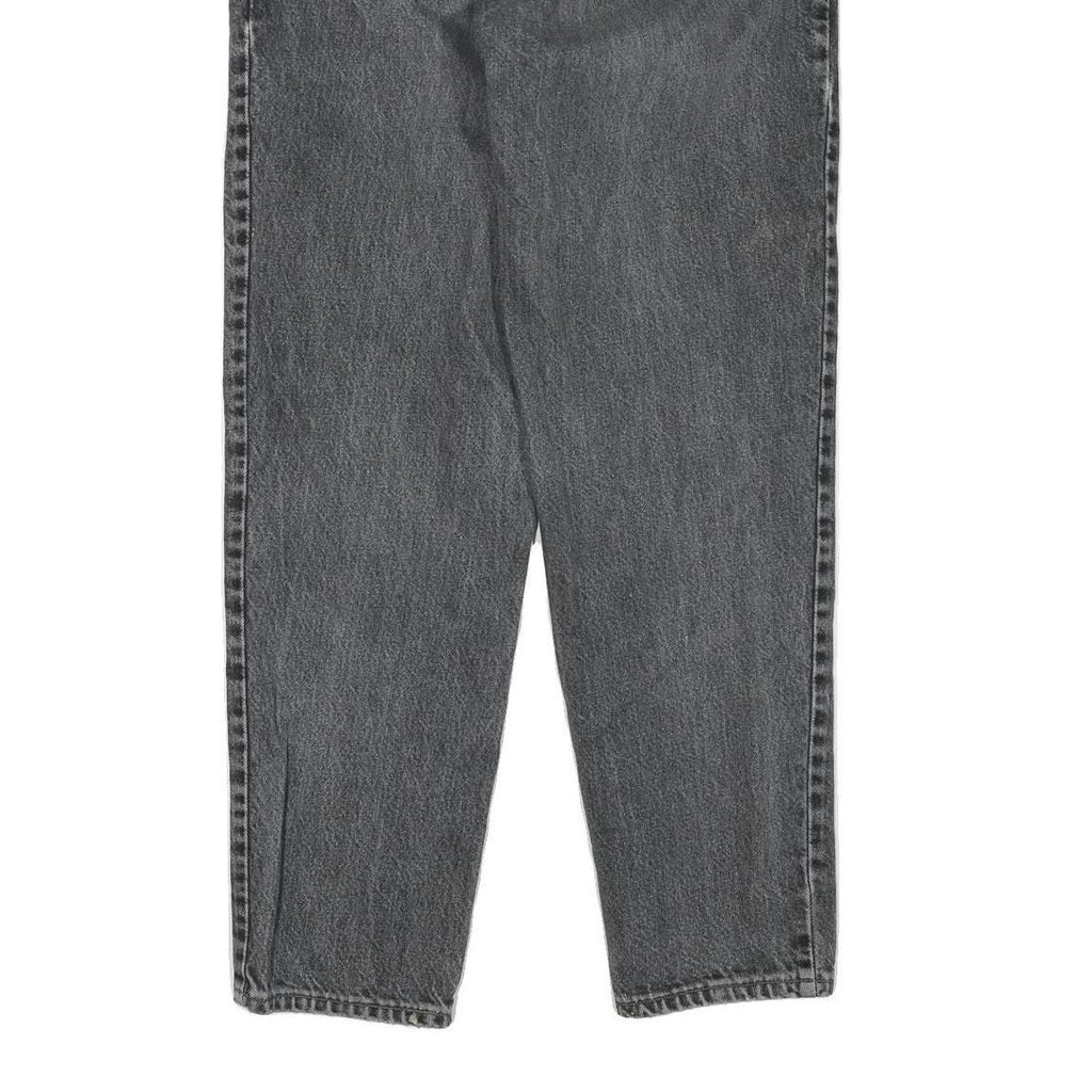 LEVI'S Womens Regular Fit Black Denim Jeans W28 L29 Classic Cotton Blend Zip