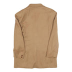 NEW YORK Womens Beige Wool Blend Blazer Jacket S Button Classic Plain