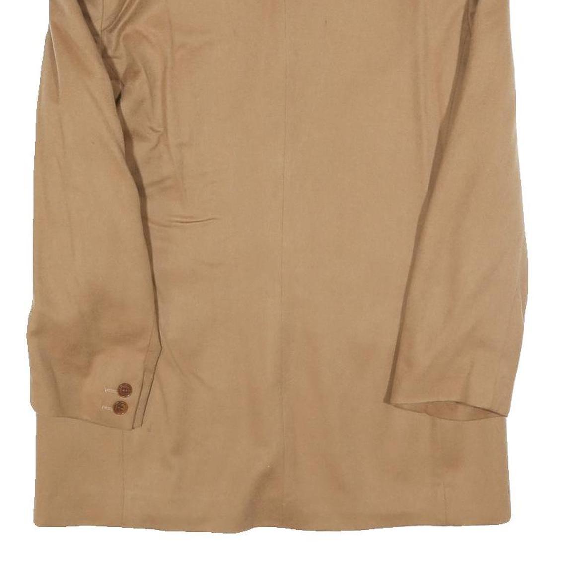 NEW YORK Womens Beige Wool Blend Blazer Jacket S Button Classic Plain