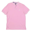 CHAPS Mens Pink Polo Shirt M Cotton Blend Short Sleeve Classic Fit Casual