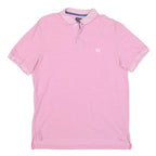 CHAPS Mens Pink Polo Shirt M Cotton Blend Short Sleeve Classic Fit Casual