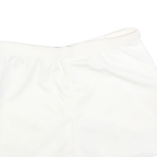 FILA Womens White Casual Shorts M W30 Polyester Plain Button Closure Side