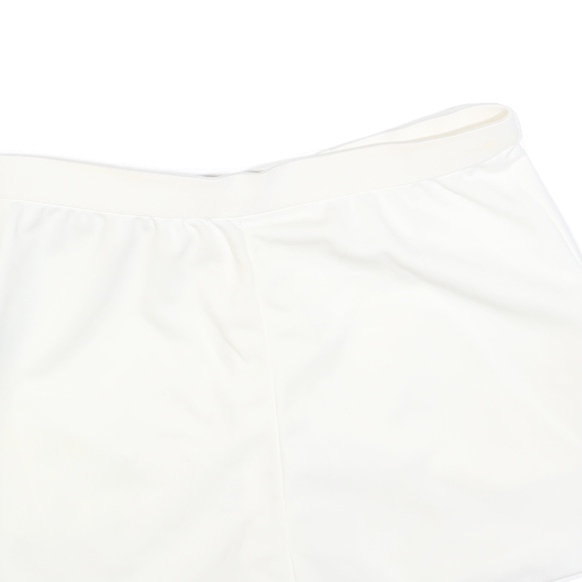 FILA Womens White Casual Shorts M W30 Polyester Plain Button Closure Side