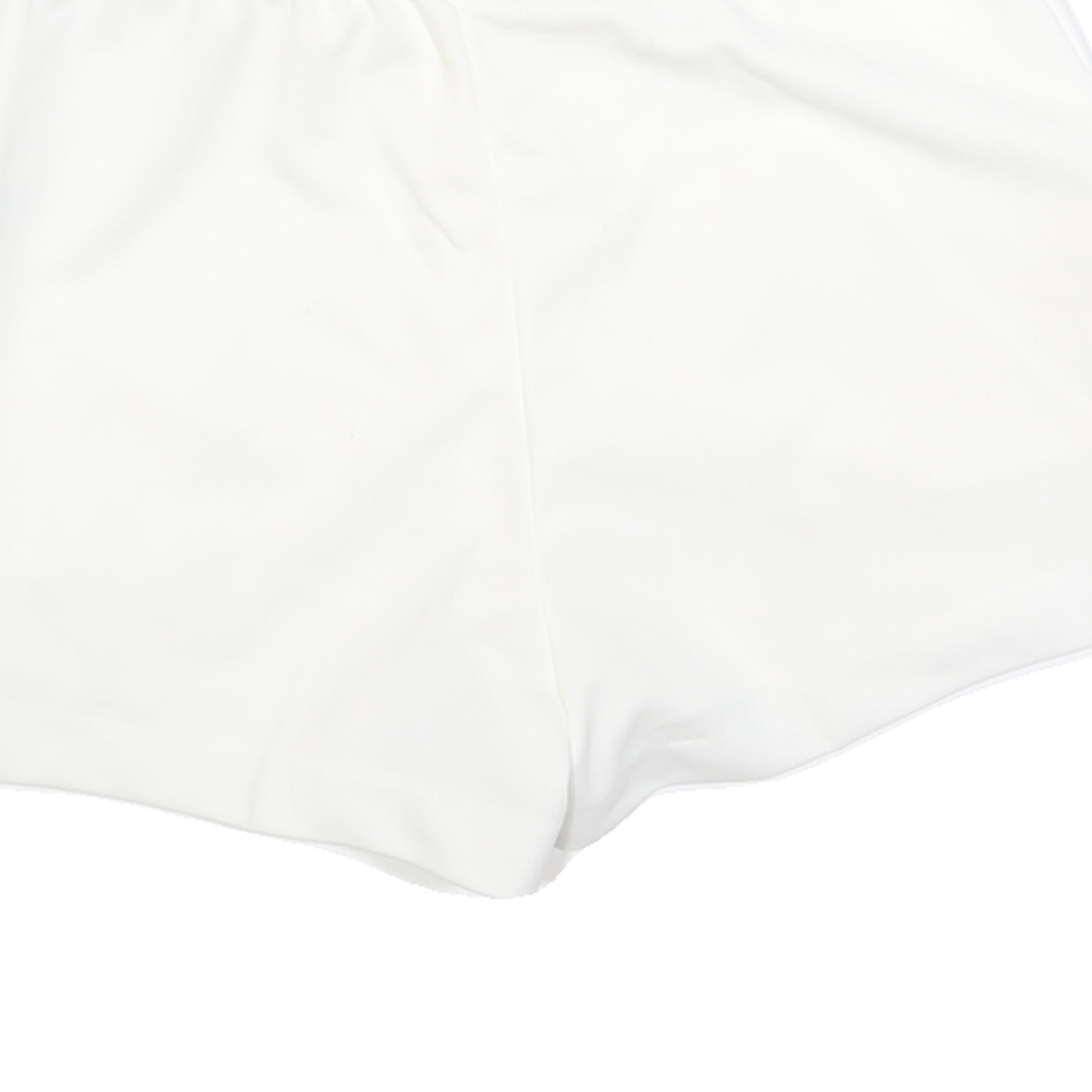 FILA Womens White Casual Shorts M W30 Polyester Plain Button Closure Side