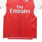 PUMA Mens Red & White Arsenal Football Shirt M Short Sleeve V-Neck Kosciielny 6