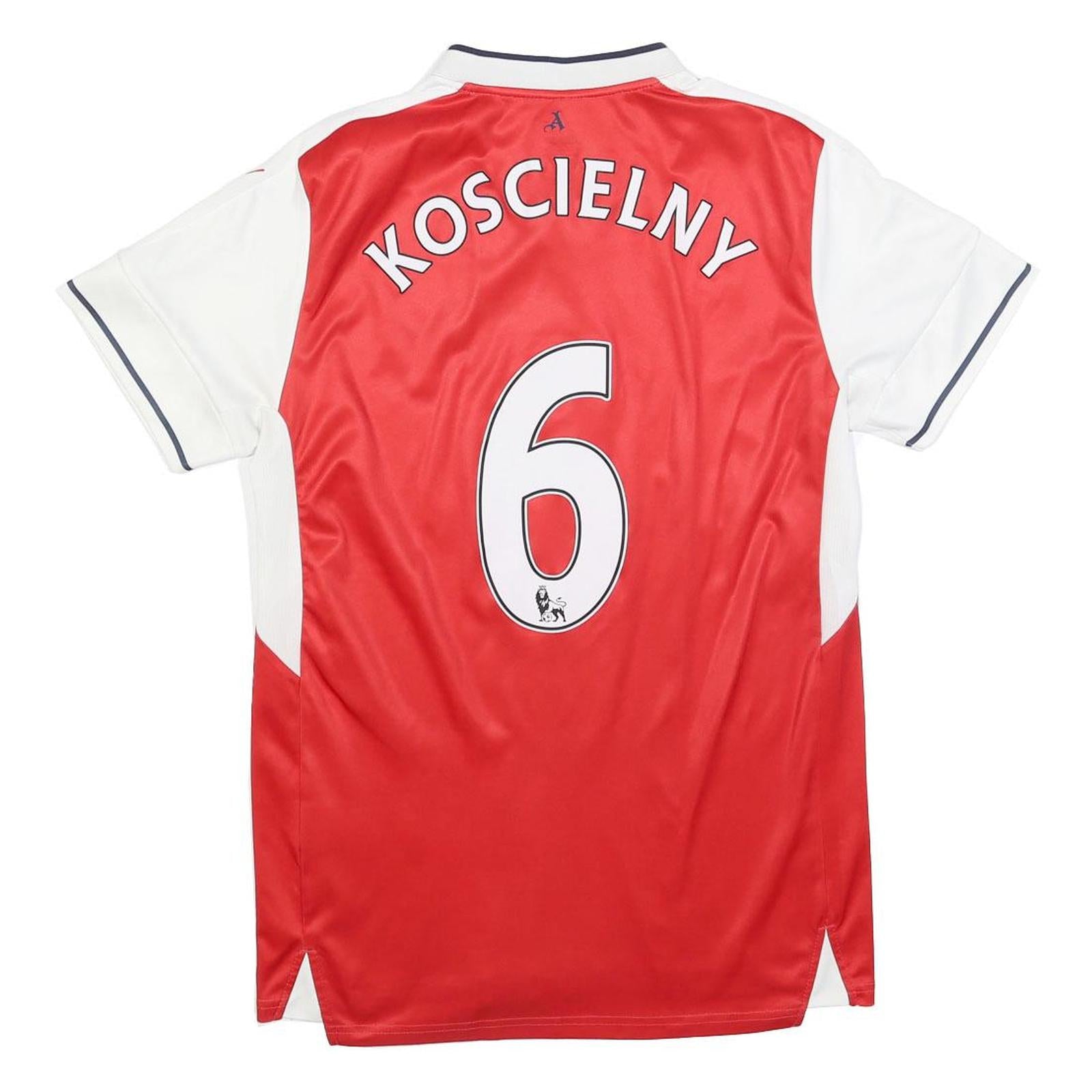 PUMA Mens Red & White Arsenal Football Shirt M Short Sleeve V-Neck Kosciielny 6