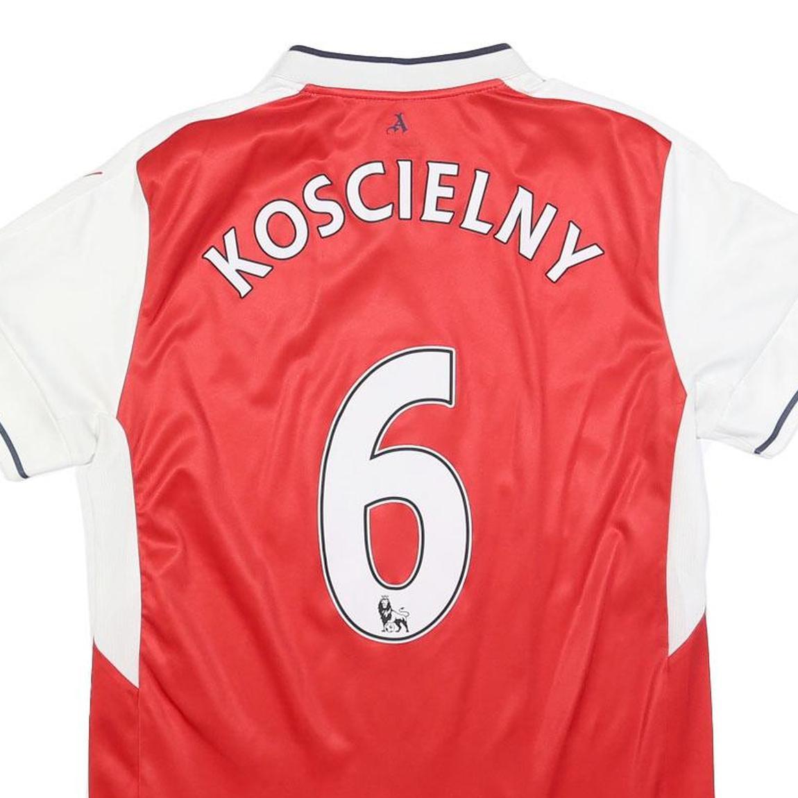 PUMA Mens Red & White Arsenal Football Shirt M Short Sleeve V-Neck Kosciielny 6