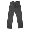WRANGLER Mens Regular Fit Black Denim Jeans W30 L32 Classic Zip Closure