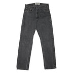 WRANGLER Mens Regular Fit Black Denim Jeans W30 L32 Classic Zip Closure