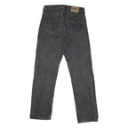 WRANGLER Mens Regular Fit Black Denim Jeans W30 L32 Classic Zip Closure