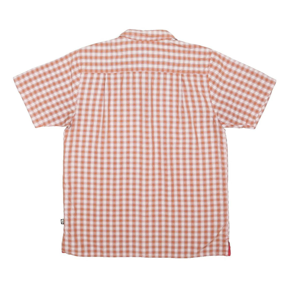 THE NORTH FACE Mens Red & White Check Shirt M Outdoor Casual Button Shirt