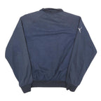 PUMA Mens Navy Blue Zip Jacket S Polyester Blend Plain Lightweight Casual