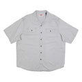 WRANGLER Mens Grey Cotton Blend Casual Shirt XL Workwear Button Pocket