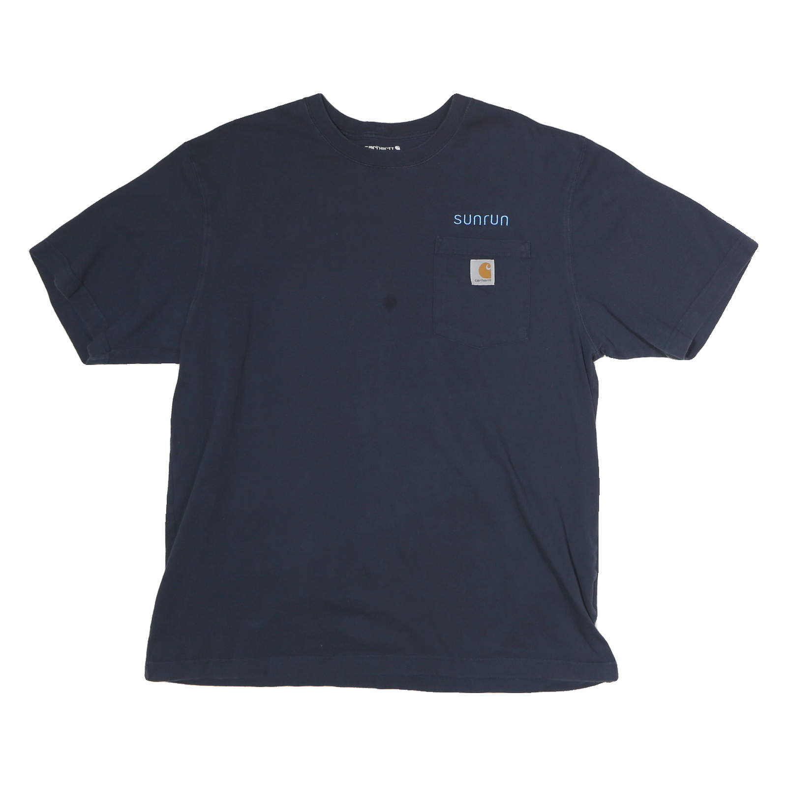 CARHARTT Mens Navy Blue Pocket T-Shirt L Short Sleeve Crew Neck Workwear