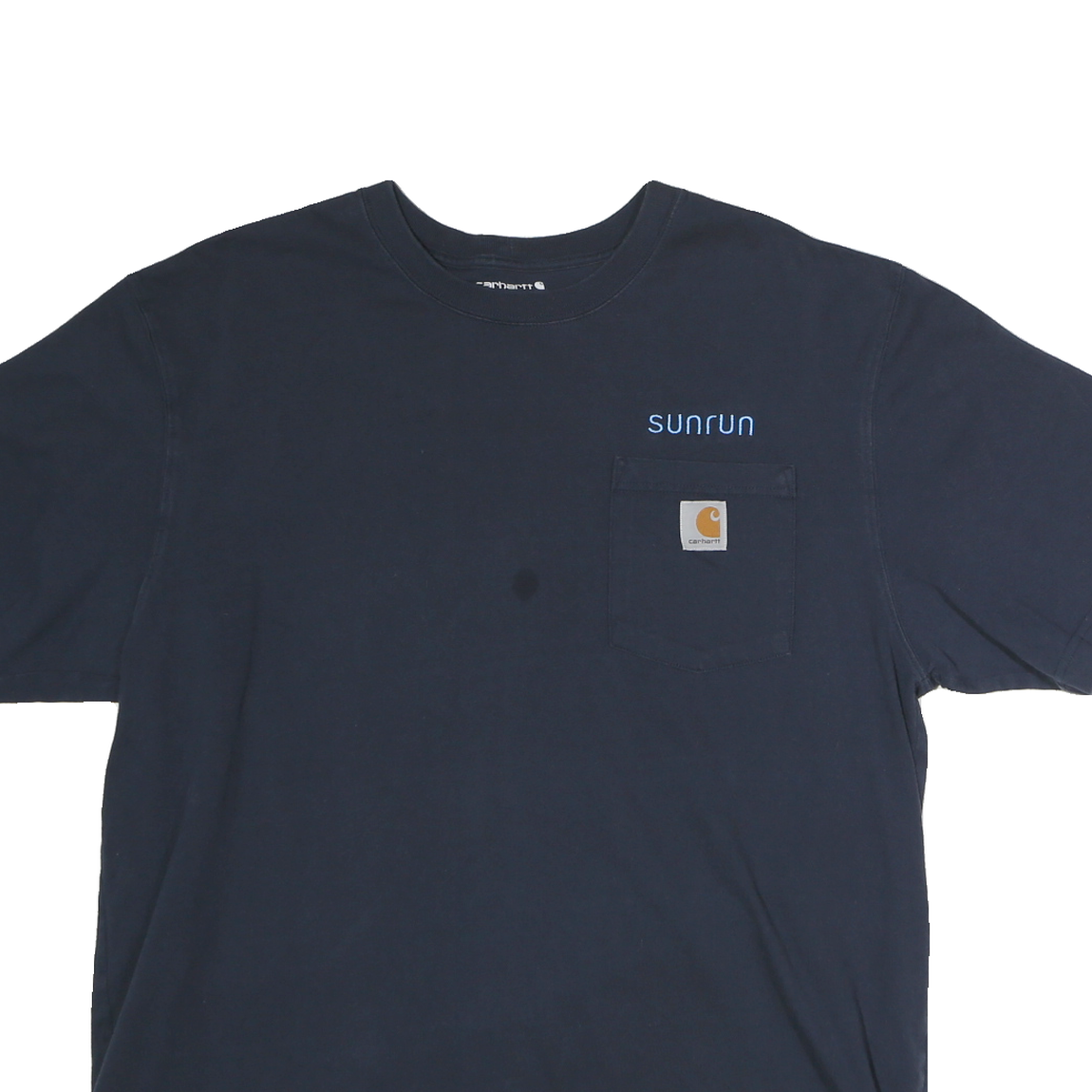 CARHARTT Mens Navy Blue Pocket T-Shirt L Short Sleeve Crew Neck Workwear