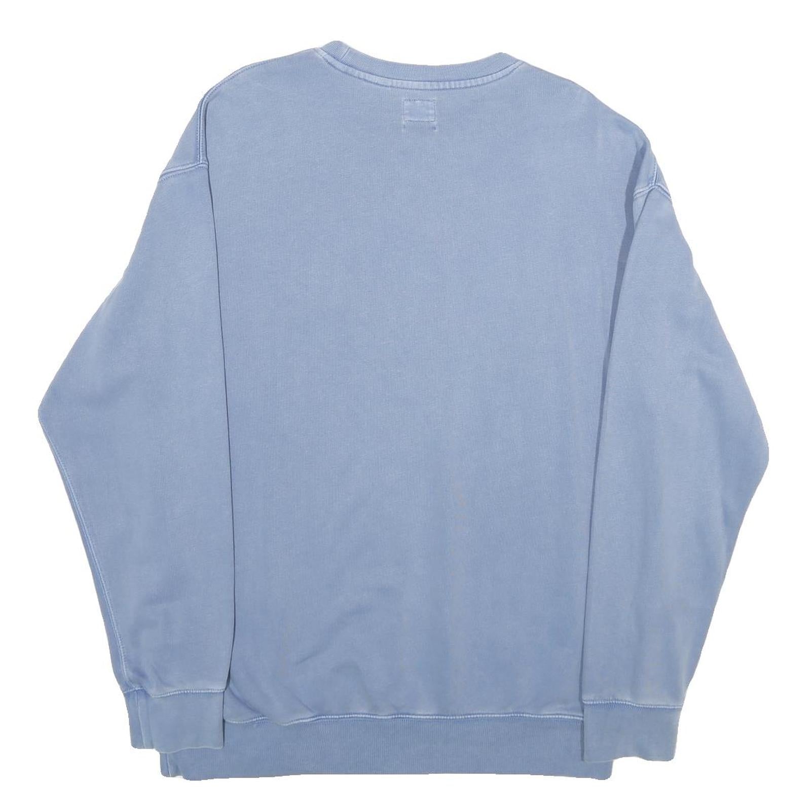 LEVI'S Mens Blue Crew Neck Sweatshirt M Cotton Casual Pullover