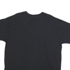 FRUIT OF THE LOOM Mens Black Graphic T-Shirt 2XL Short Sleeve Crew Neck Linking