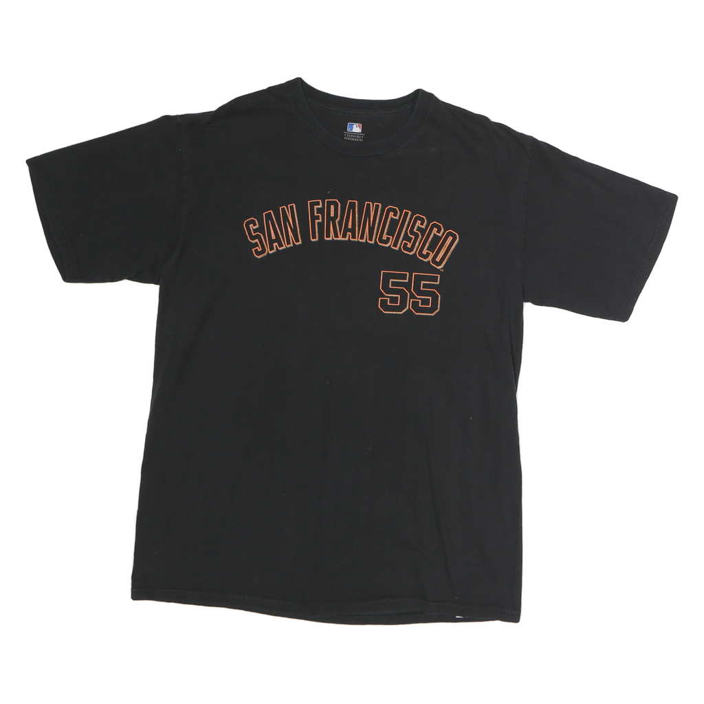 GENUINE MERCHANDISE Mens Black San Francisco 55 Graphic T-Shirt L Short Sleeve