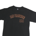 GENUINE MERCHANDISE Mens Black San Francisco 55 Graphic T-Shirt L Short Sleeve