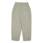 GERRY WEBER Womens Cotton Blend Beige Relaxed Tapered Trousers W26 L27
