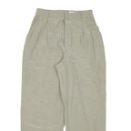 GERRY WEBER Womens Cotton Blend Beige Relaxed Tapered Trousers W26 L27